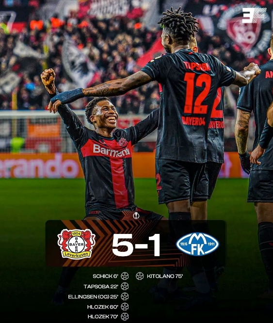 勒沃庫森全勝晉級！歐聯(lián)杯16強(qiáng)門票已拿下